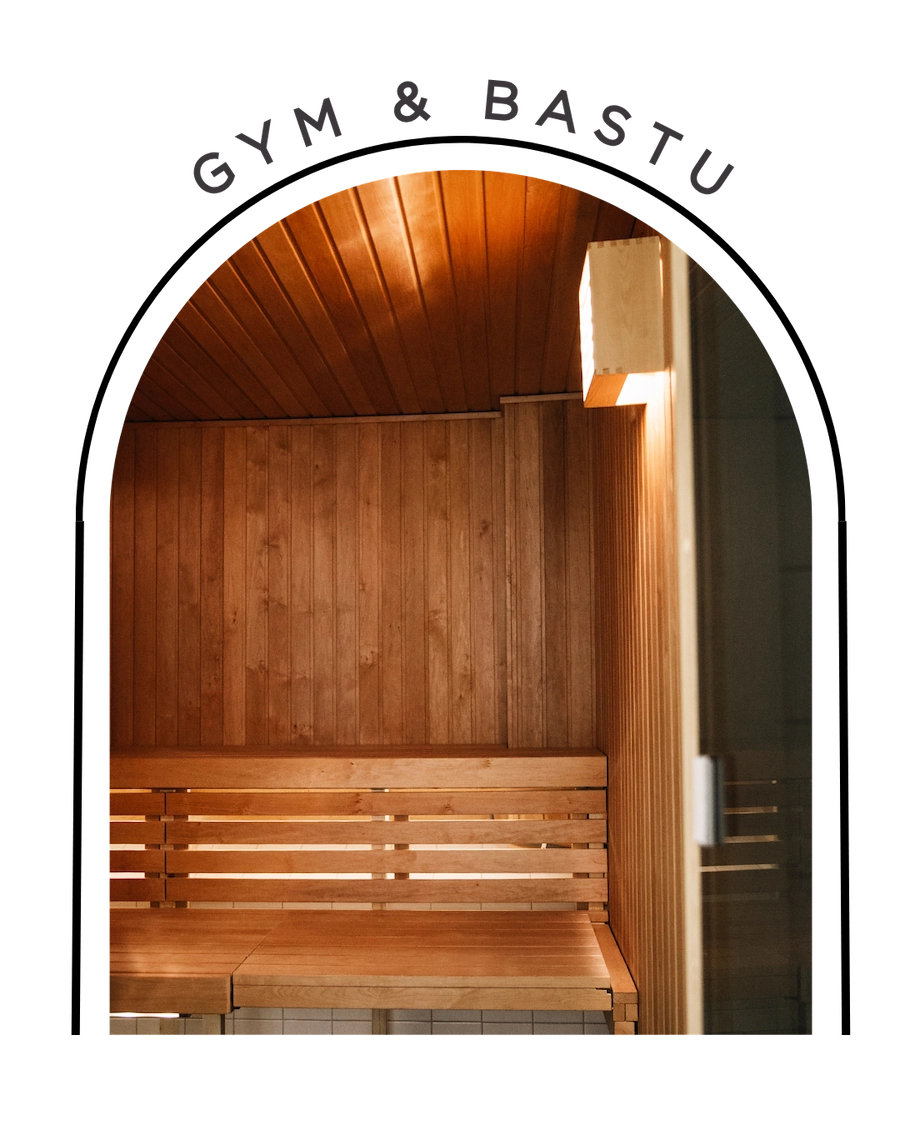 Bilden visar hotellets bastu